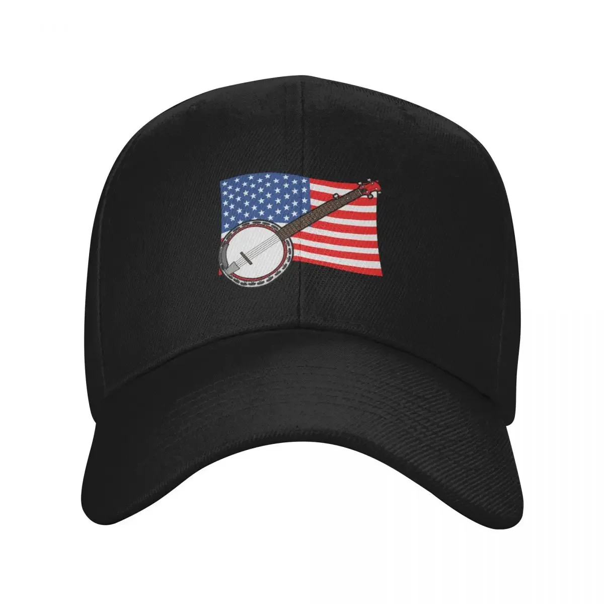 4th July Banjo America Rocks USA Flag Banjoist Baseball Cap Gentleman Hat Hip Hop Women's Beach Outlet 2025 Men's