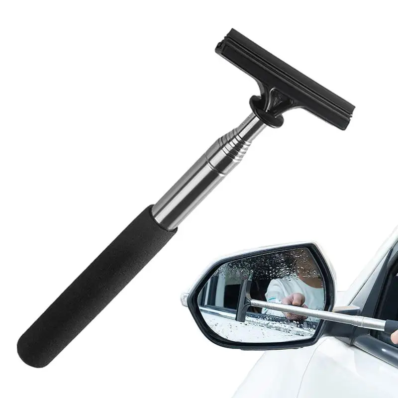 Telescopic Squeegee For Car Cleaning Scrubber Glass Squeegee Automotive Accessories Glass Mist Cleaner Long Handle Cleaning Tool