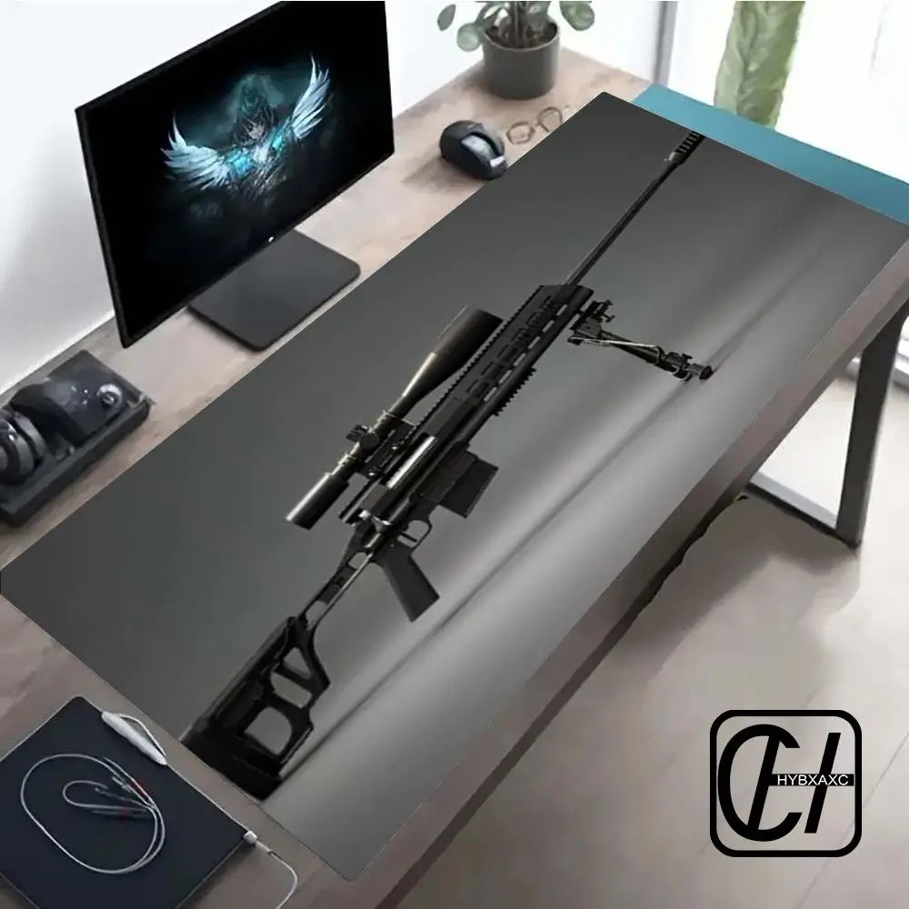 

Firearms Equipment Gun Mouse Pad Large Gaming Non-slip Laptop Desk Accessory Aesthetic Tablet Mat Mini PC Mousepad XXL Playmat