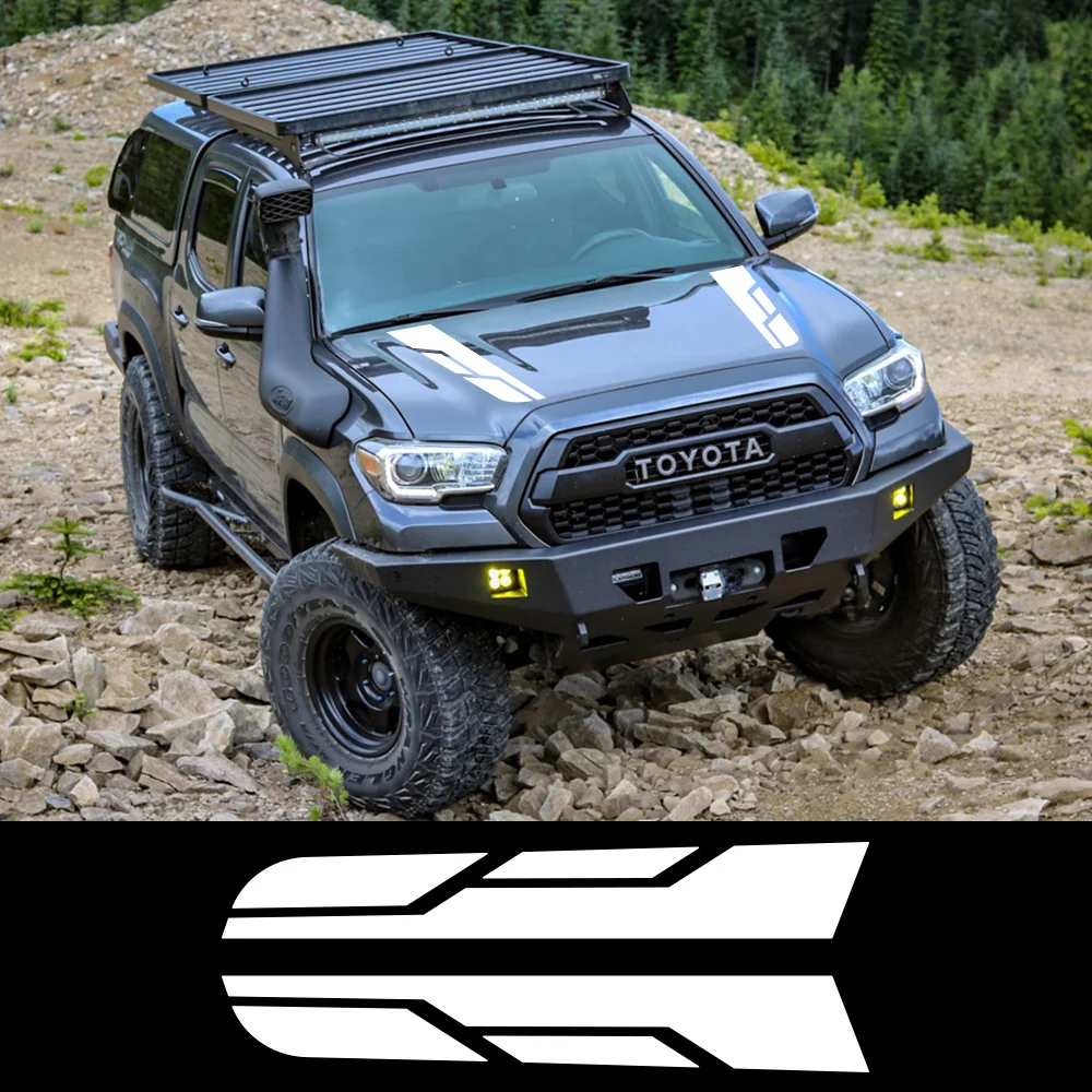لاقط هود بونيه ملصقات السيارات لتويوتا تاكوما SR TRD برو 4X4 على الطرق الوعرة سباق الرياضة نمط ملصق حائط من الفينيل اكسسوارات ضبط السيارات