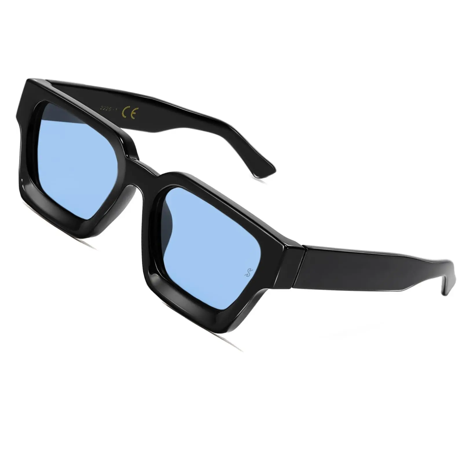SHEEN KELLY Retro Thick Rectangle Chunky Sunglasses Women 