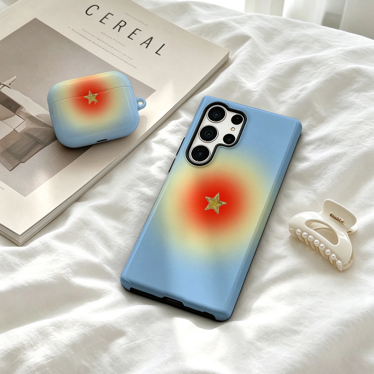 Aura Star Phone Case For Samsung Galaxy S26 S25 Ultra S24 S23 Ultra Plus Shockproof Double Layer Tough Back Cover