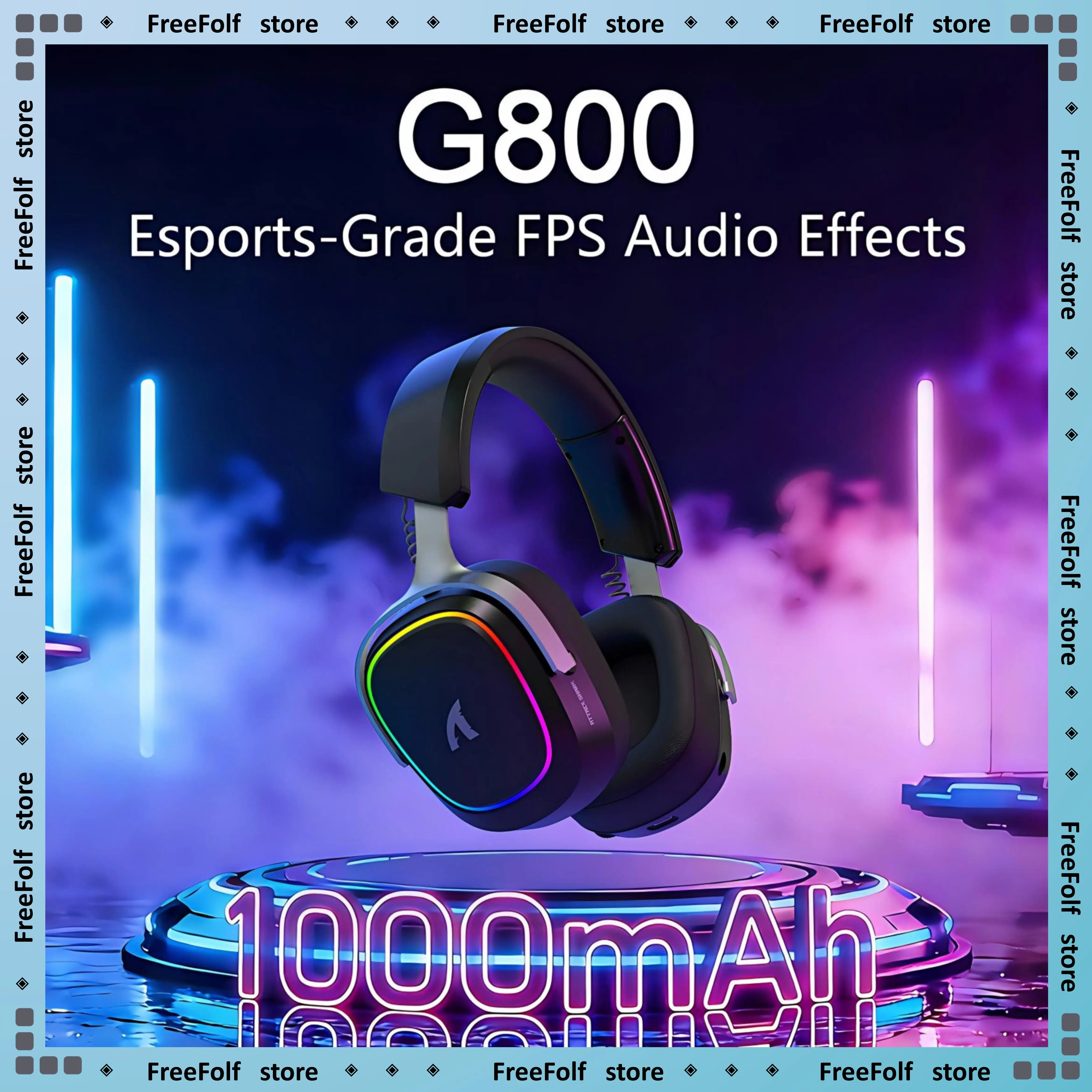 

Игровая гарнитура ATTACK SHARK G800 Tri-Mode с 50-мм динамиками, звуком для FPS, аккумулятором 1000 мАч и профессиональным эквалайзером