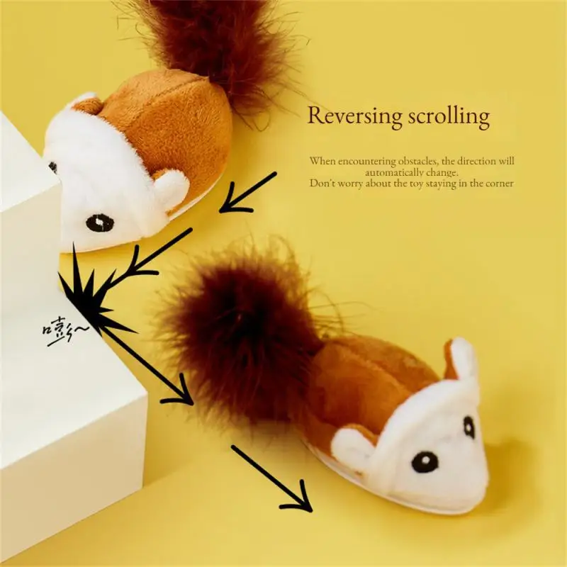 Xiaomi Smart Running Mouse Cat Toy Interactive Random Moving Electric Cat Teaser Toys Simulation Mice Self-Playing Plush Toys