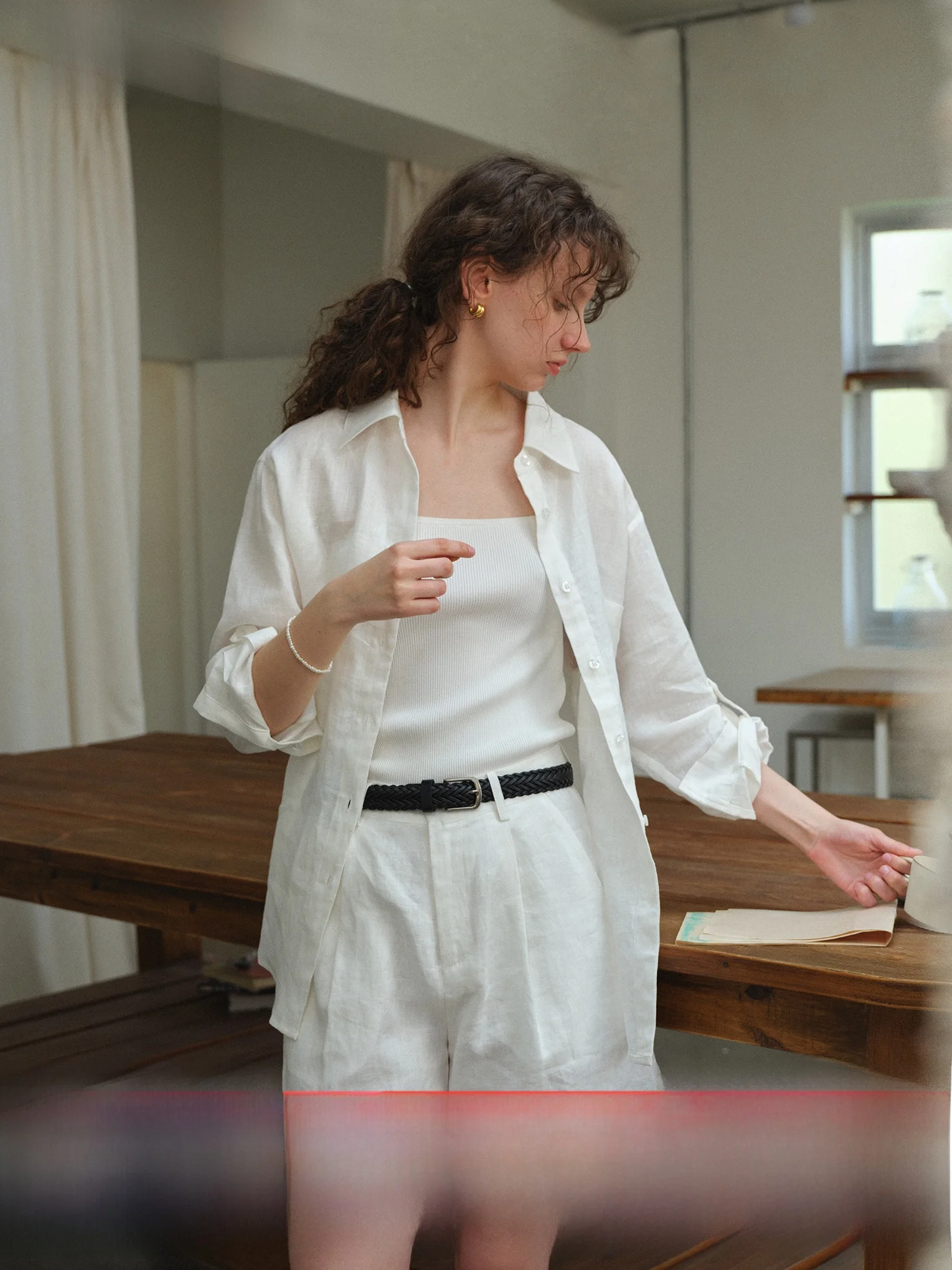 

Женская льняная рубашка Xumooxii свободного кроя с длинным рукавом, простой дизайн, с воротником, летняя, для защиты от солнца, дышащая, комфортная