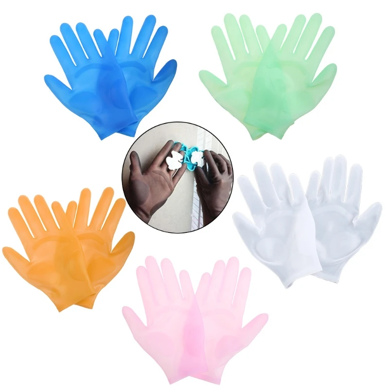 1Pair Resin Casting Tool Gloves Reusable Safe Silicone Gloves Handmade Jewelry Work Gloves Casting Projects Silicone Gloves