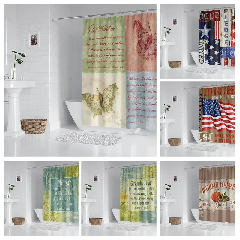 House hold waterproof fabric household shower curtain accessories shower curtain240 * 200 home Animal retro style shower curtain