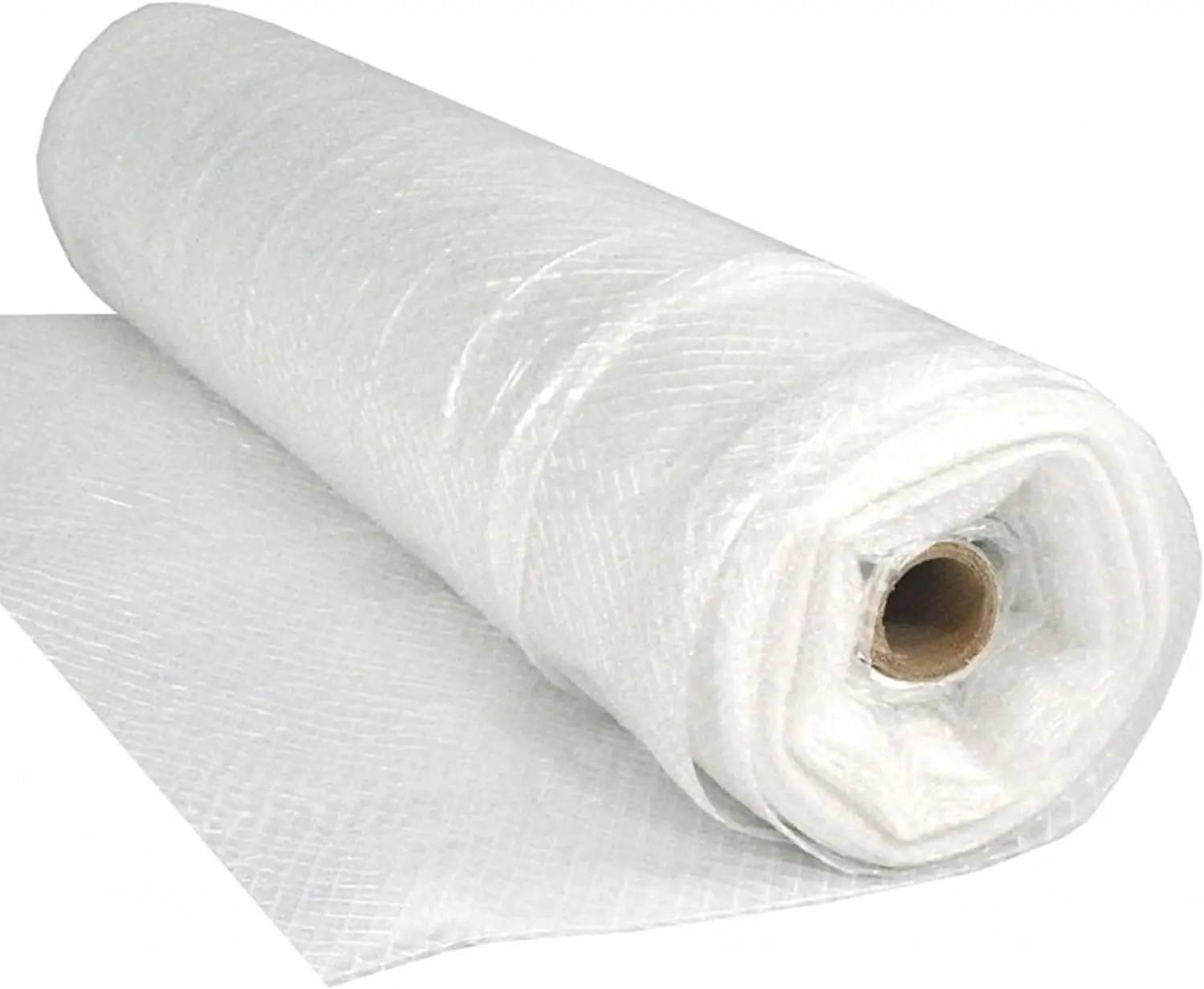 Dura Skrim String Reinforced Clear Plastic Sheeting - 6 Mil - (40' x 100') - Reinforced Poly Film Tear Resistant, Weatherproof