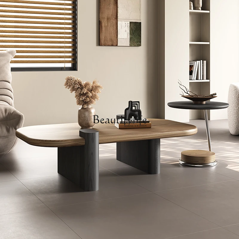 

02Retro style coffee table combination living room home modern simple new small apartment