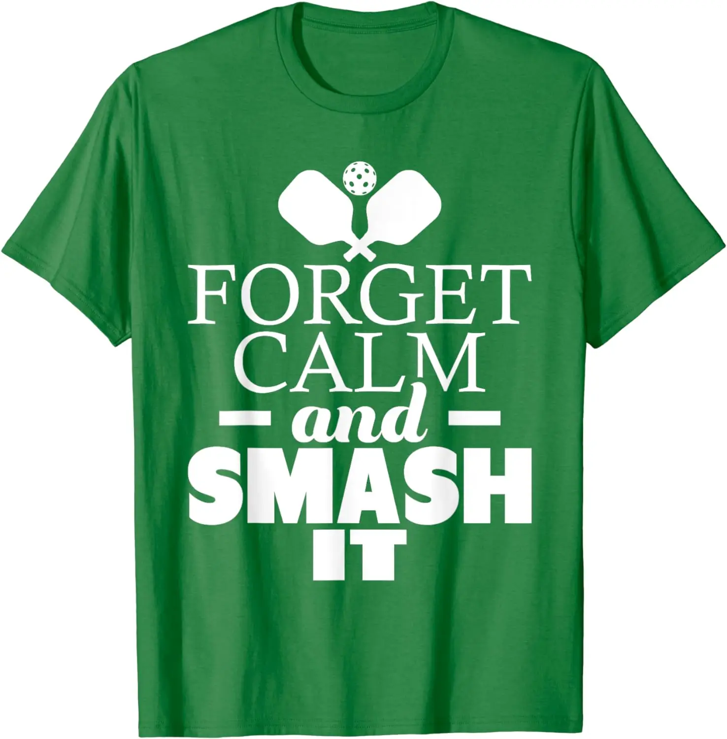 Forget Calm and Smash It Funny Pickleball Player Paddleball T-Shirt Vintage Classic Fashion Streetwear O-neck Short-sleev Cotton image 4