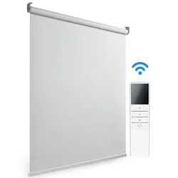 Easy to fix remote control electric smart Wifi polyester shading full blackout roller blind