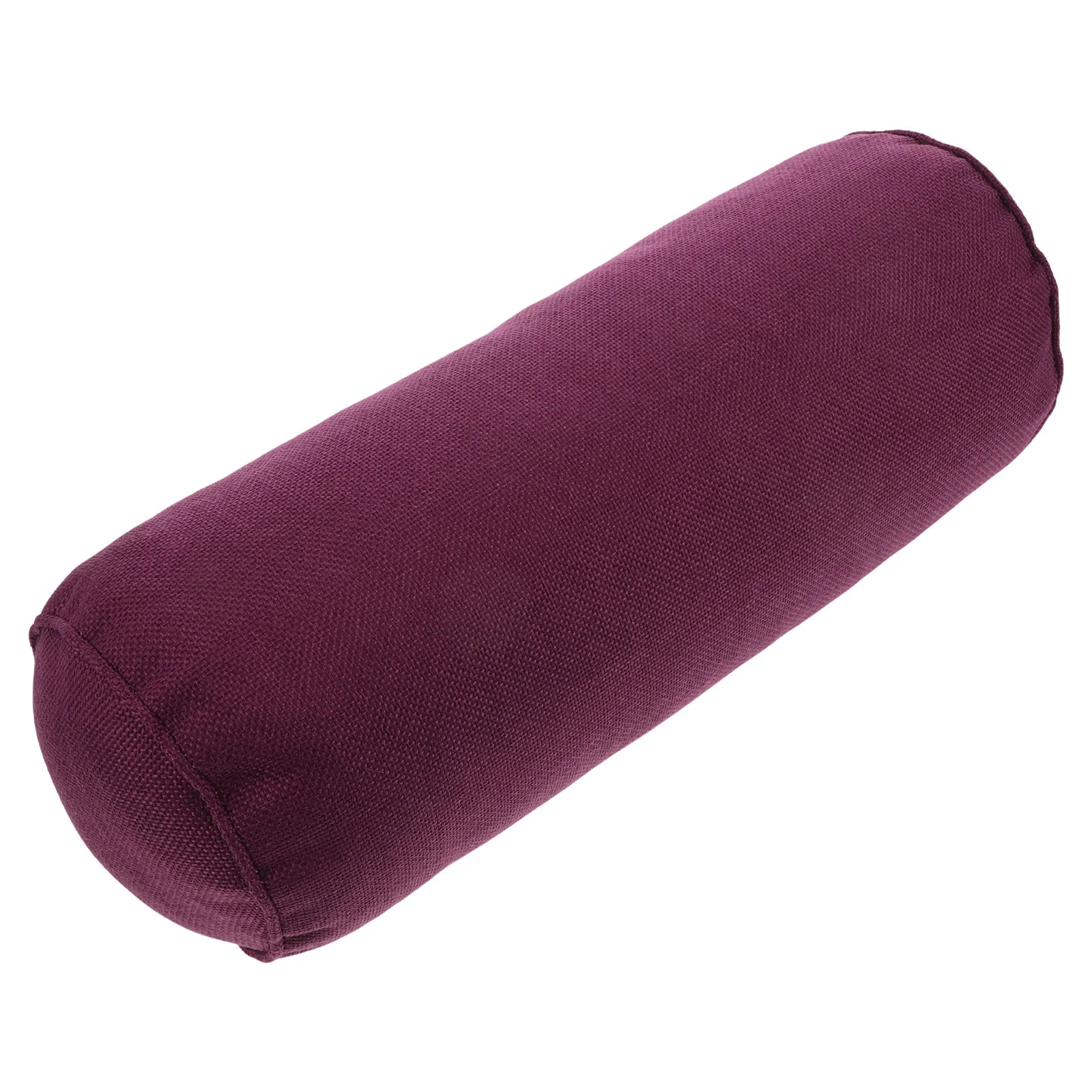 Meditation Cushion Neck Pillow Round Yoga Pillows Support Bolsters Cylinder Purple