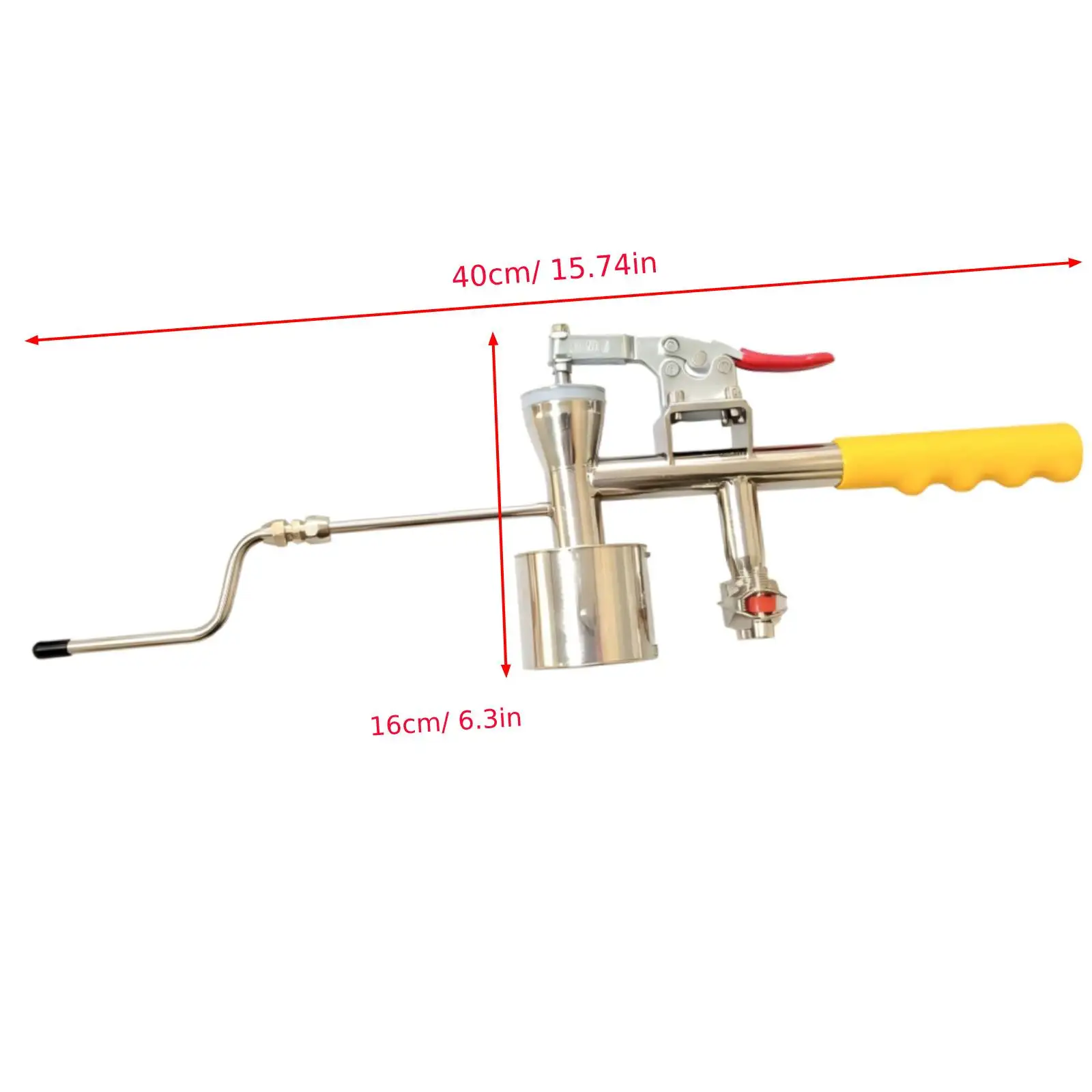 Stainless Steel Oxalic Acid Vaporizer with Plastic Handle to Treat Beehive Brood Frame Beekeeping Supplies
