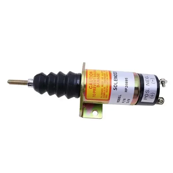 Diesel Stop Solenoid 1504-12C2U1B2 with 2 Ternimals Fit for Woodward 1500 12V
