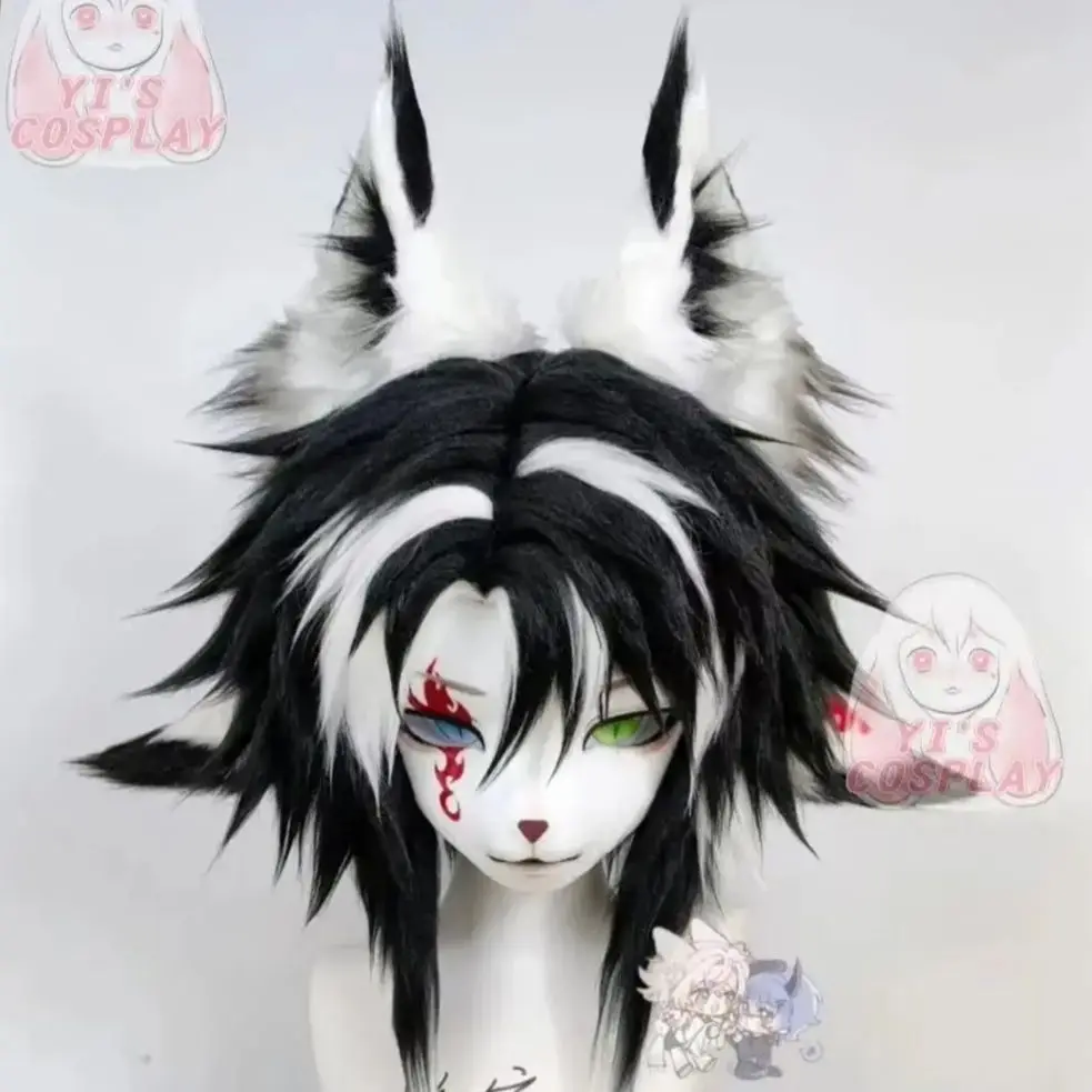 

Handmade Customized Fursuit head Custom Furry head Kigurumi Head Yis Cosplay Headsets Beast Kemono Head