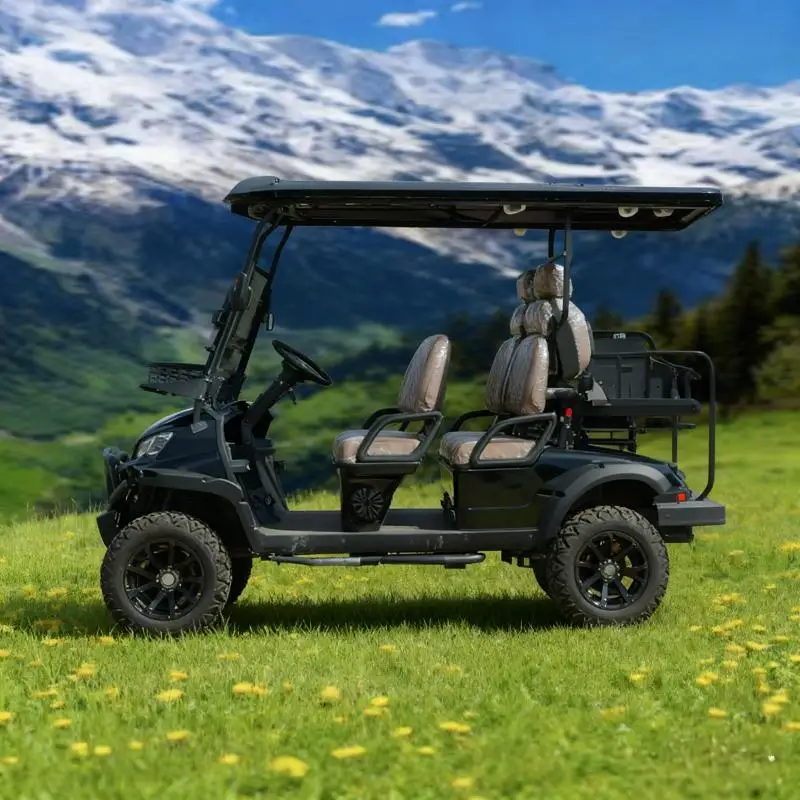 عربة جولف كهربائية احترافية مكونة من 6 مقاعد، نطاق 60 ميلًا، محرك قوي بقدرة 5000 وات، مثالية للمناطق الكبيرة والاستخدام التجاري #3