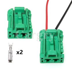 1 Set 2P AC Assembly Car Wiring Terminal Plug 01-3216742G7 Automotive Air Conditioning Blower Resistance Fan Socket For Nissan