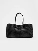 2025 new niche commuting woven hand-held shoulder bag, fashionable and versatile, super large capacity tote bag - Image 5