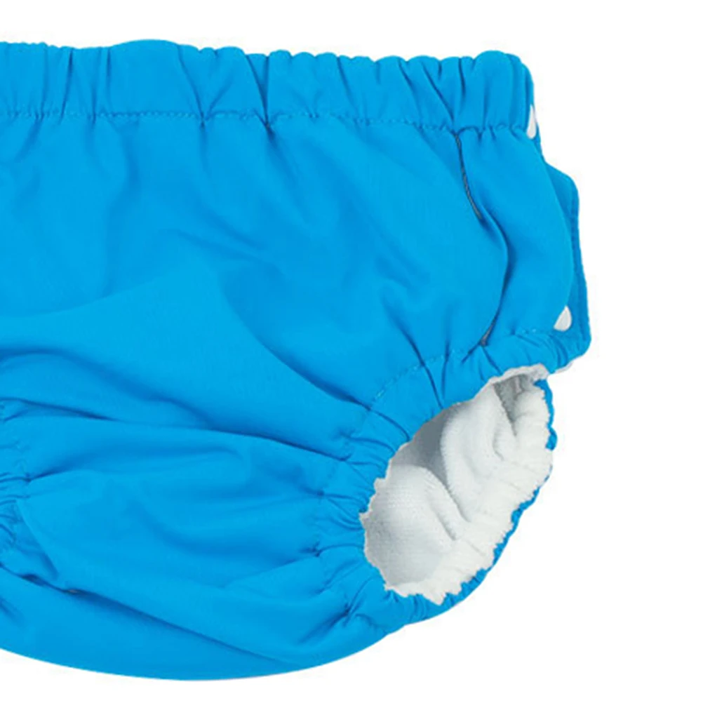 ملابس سباحة للأطفال سروال حفاضات مقاوم للماء أزرق 70 سم قابل للتعديل وقابل للغسل ومضاد للتسرب وخصر مرن ناعم سروال سباحة للأطفال للفتيات #1