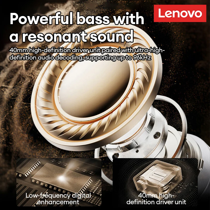 Lenovo Bluetooth 6.0 Over-Ear  - Anc Wireless Over Ear Headphones recension och pris