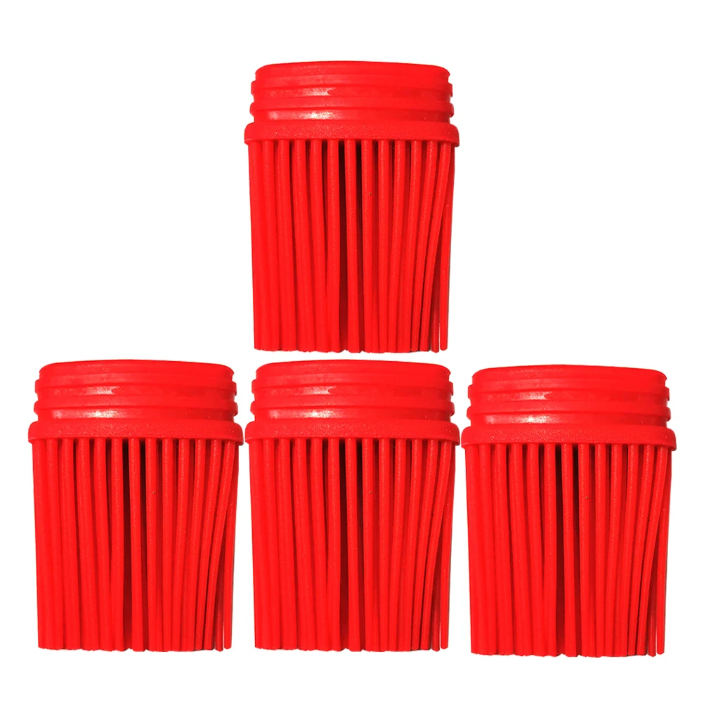 

4 Pcs Silicone Basting Brush Refills Heat Resistant Oil Brush for BBQ Baking Red Grill Accessories Kitchen Tools