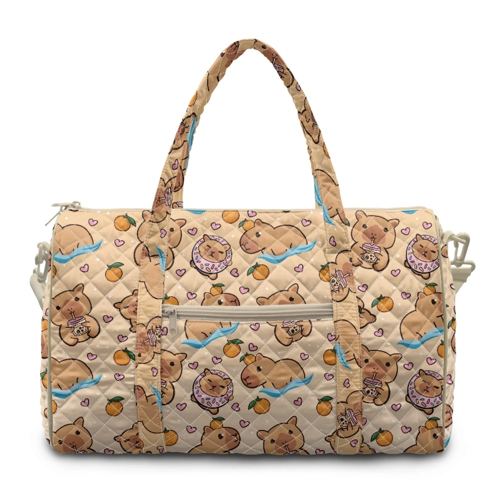 Coloranimal Mouse Swimming Travel Tote Bag Polyester Portable Carry On Luggage Bags for Summer Beach New Trend