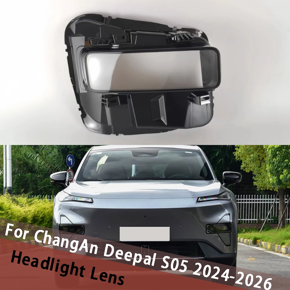 

For ChangAn Deepal S05 2024 2025 2026 Car Headlamp Housing Transparent Lampshade Headlight Shell Lens Cover Front Lampcover