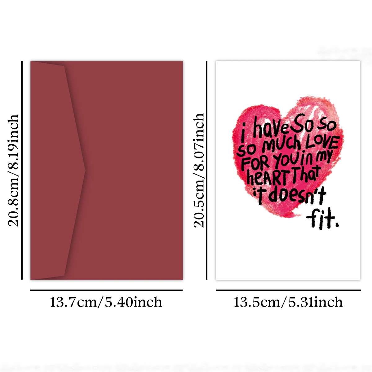Romantic Birthday Card for Him Her,I Love You So Much,Valentine\'s Day Greeting Cards,Wedding Proposal Card for Men Women Couples