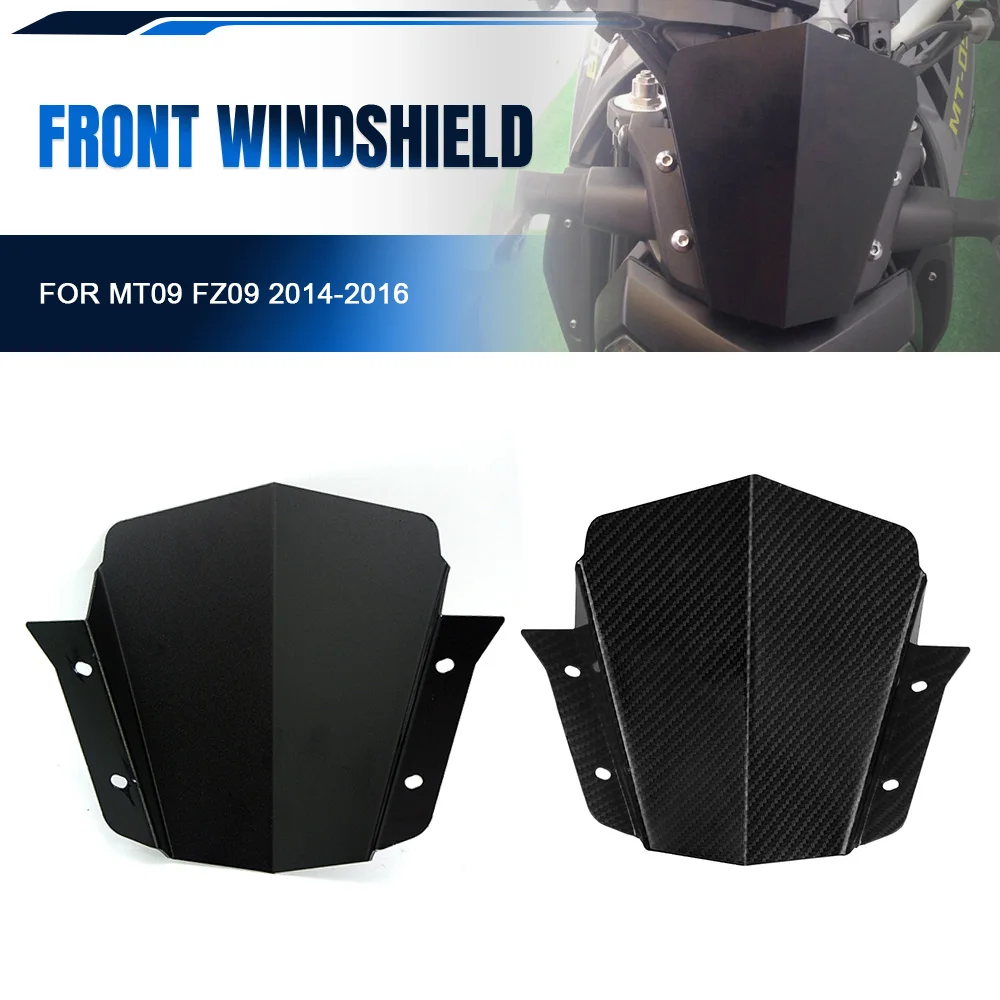 

For Yamaha MT09 FZ09 2014-2016 MT-09 FZ-09 Motorcycle Windshield Windscreen Wind Shield Deflector Fairing Cover Front Windshield