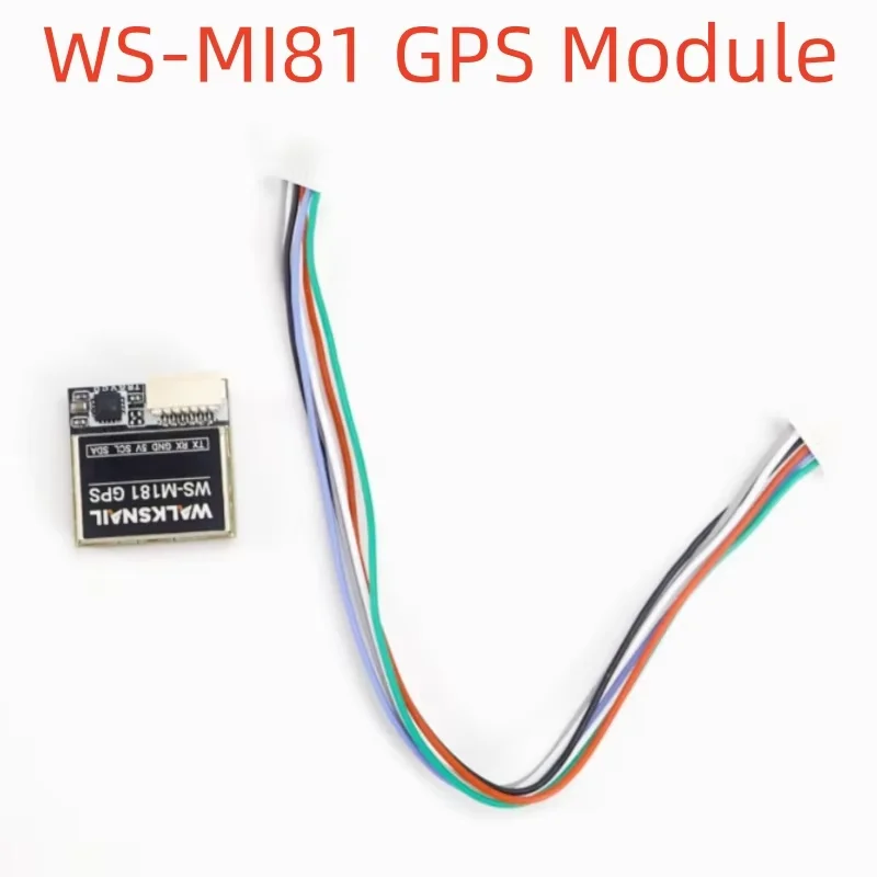 1/2 Buah Walksnail WS-M181 GPS M10 GNSS dengan Antena Keramik QMC5883 Terintegrasi untuk Pesawat RC FPV Freestyle Jarak Jauh Suku Cadang DIY