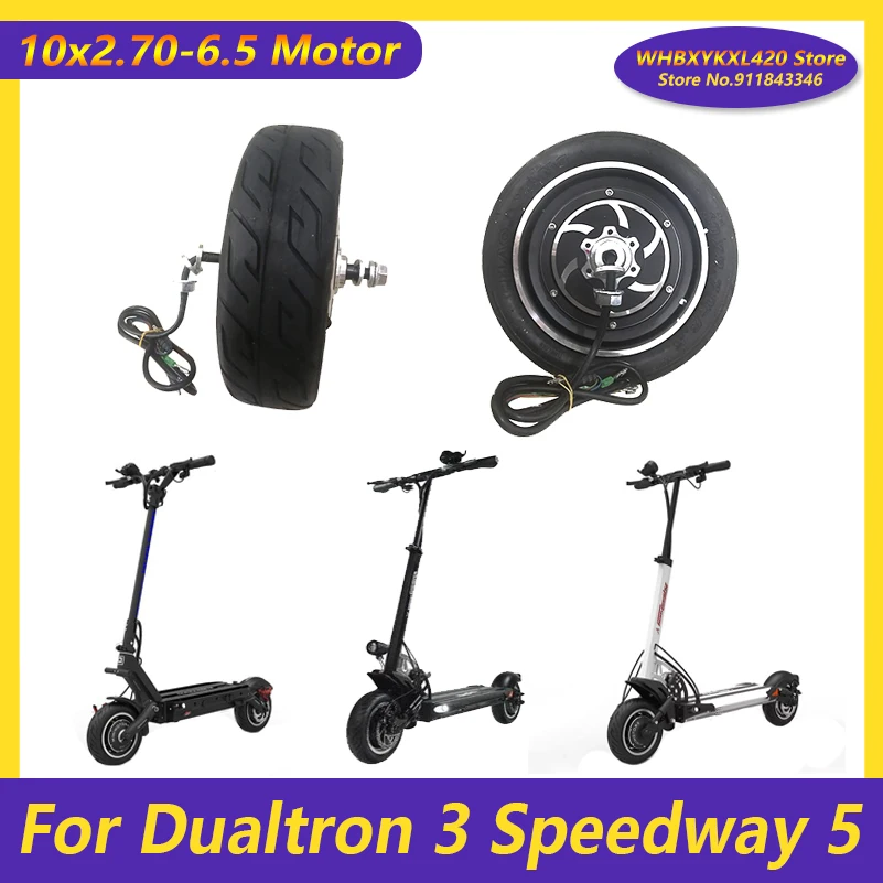 

For Dualtron 3 Speedway 5 Electric Scooter Front and Rear Wheel 10 Inch Motor 10x2.70-6.5 Vacuum Tire 48V 500W