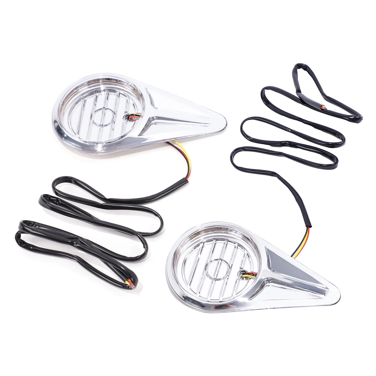 Motorcycle Chrome Plated Side Logo Emblem LED Decoration Accent Light Kit For Honda GL1800 Gold Wing F6B 2012-2017 2015 2016