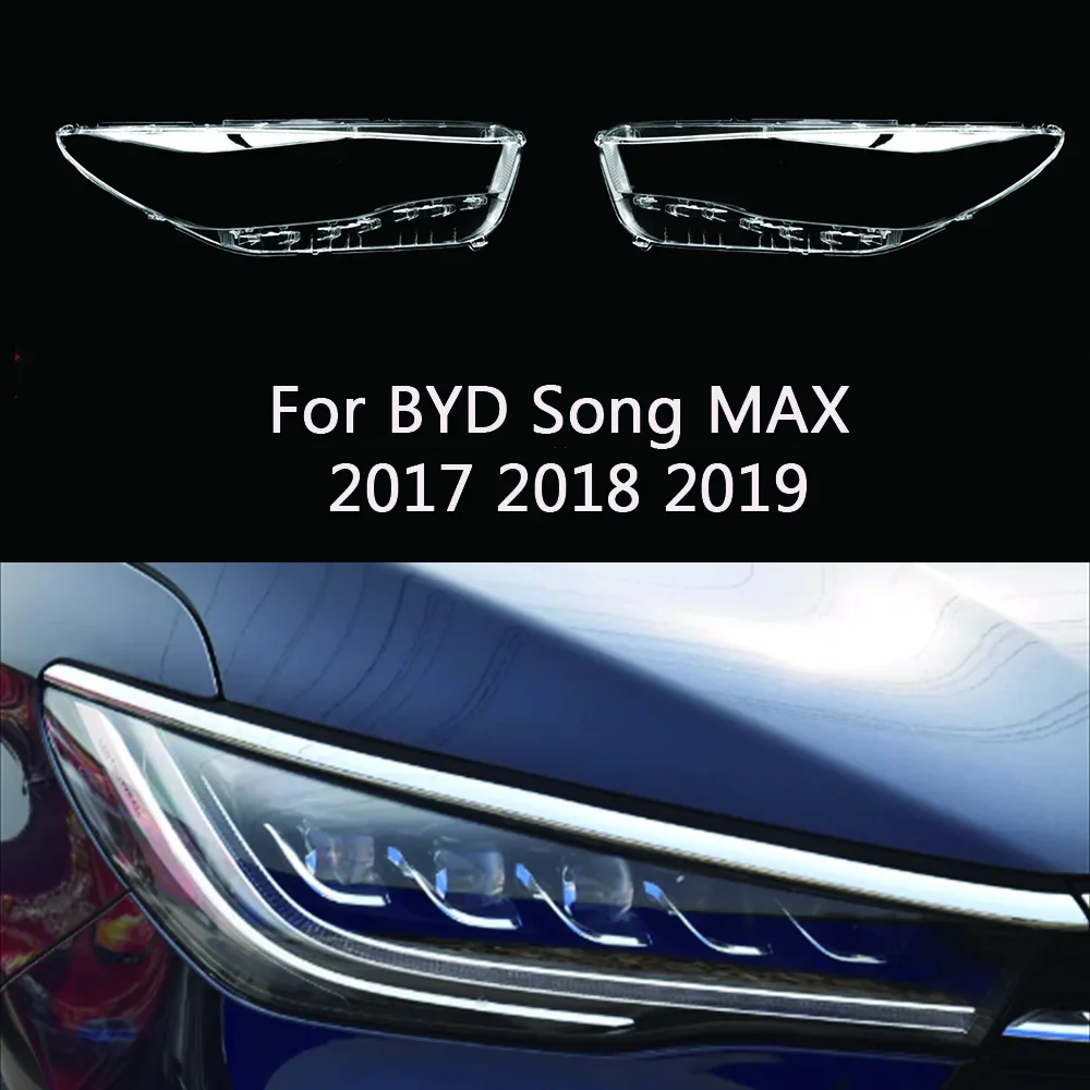 

For BYD Song MAX 2017 2018 2019 Car Headlight Cover Headlamp Lampshade Lampcover Head Light Lamp Caps Glass Lens Shell Case