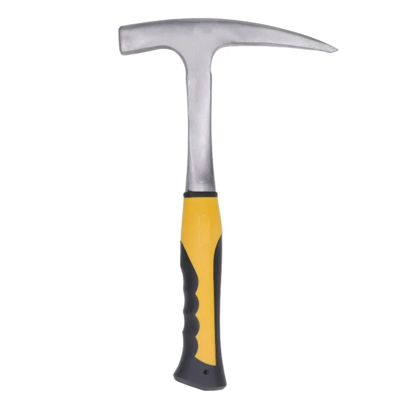 

Brick Hammer Rubber Handle Impact Resistant Geological Pointed Head Duckbill Hammer S
