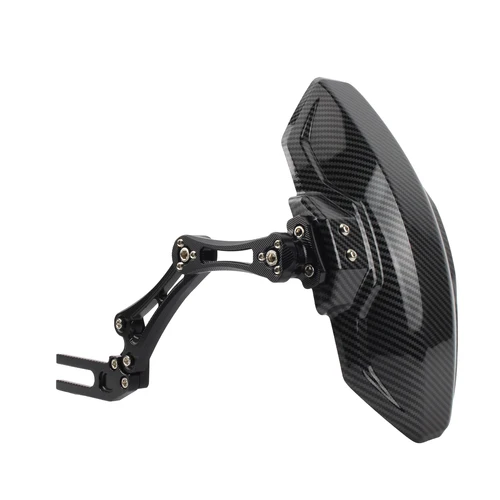 Imagen 2 del producto Guardabarros trasero ajustable para motocicleta, piezas extensoras de guardabarros de fibra de carbono de imitación, accesorios modificados para Motocross Superbike