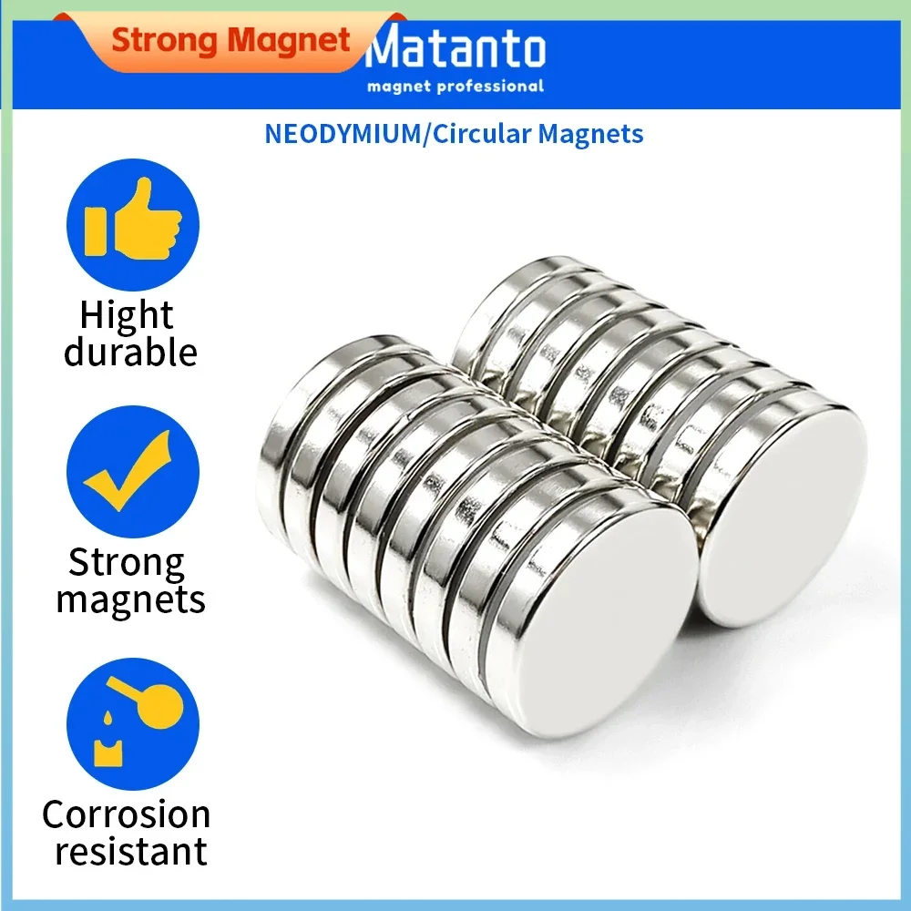 2/5/10/20PCS 30x5mm Disc Rare Earth Neodymium Magnet N35 Strong Permanent Magnets Bulk Round Search Magnet