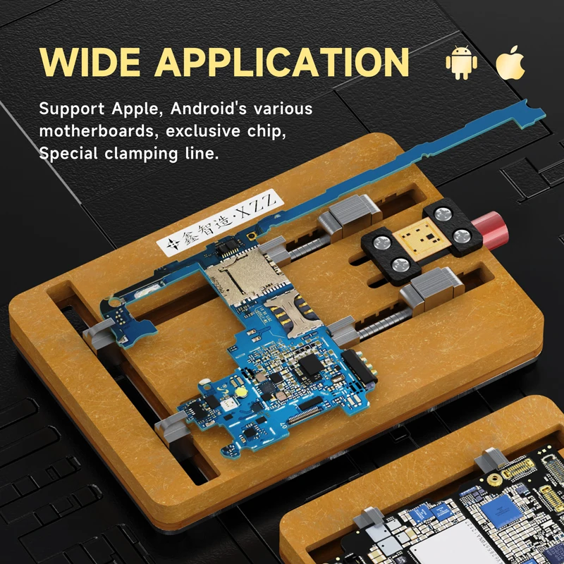 xzz multi purpose dual side clamp dispositivo eletrico resistente ao calor telefone pcb ic chip bga clipe remocao de cola reparacao manutencao ferramenta titular 01