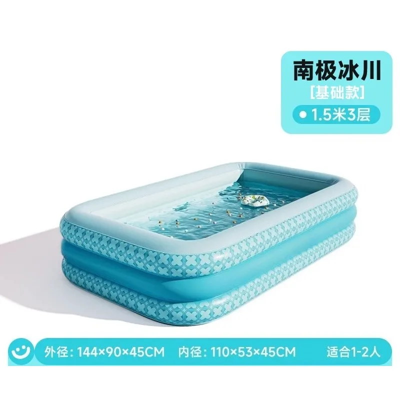 Foldable Inflatable Water Pool Home Use Baby Bath Tub Large Family Swimming Pool For Kids Adults Outdoor