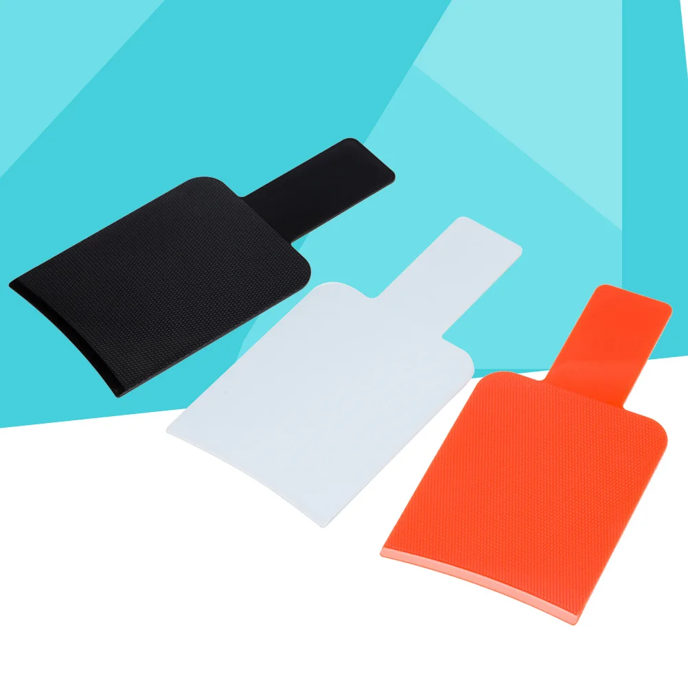 3Pcs Hair Dye Board and Brush Set Anti Slip Diamond Surface Ideal for Painting Bleaching Long Hair Styling Salon Household Use