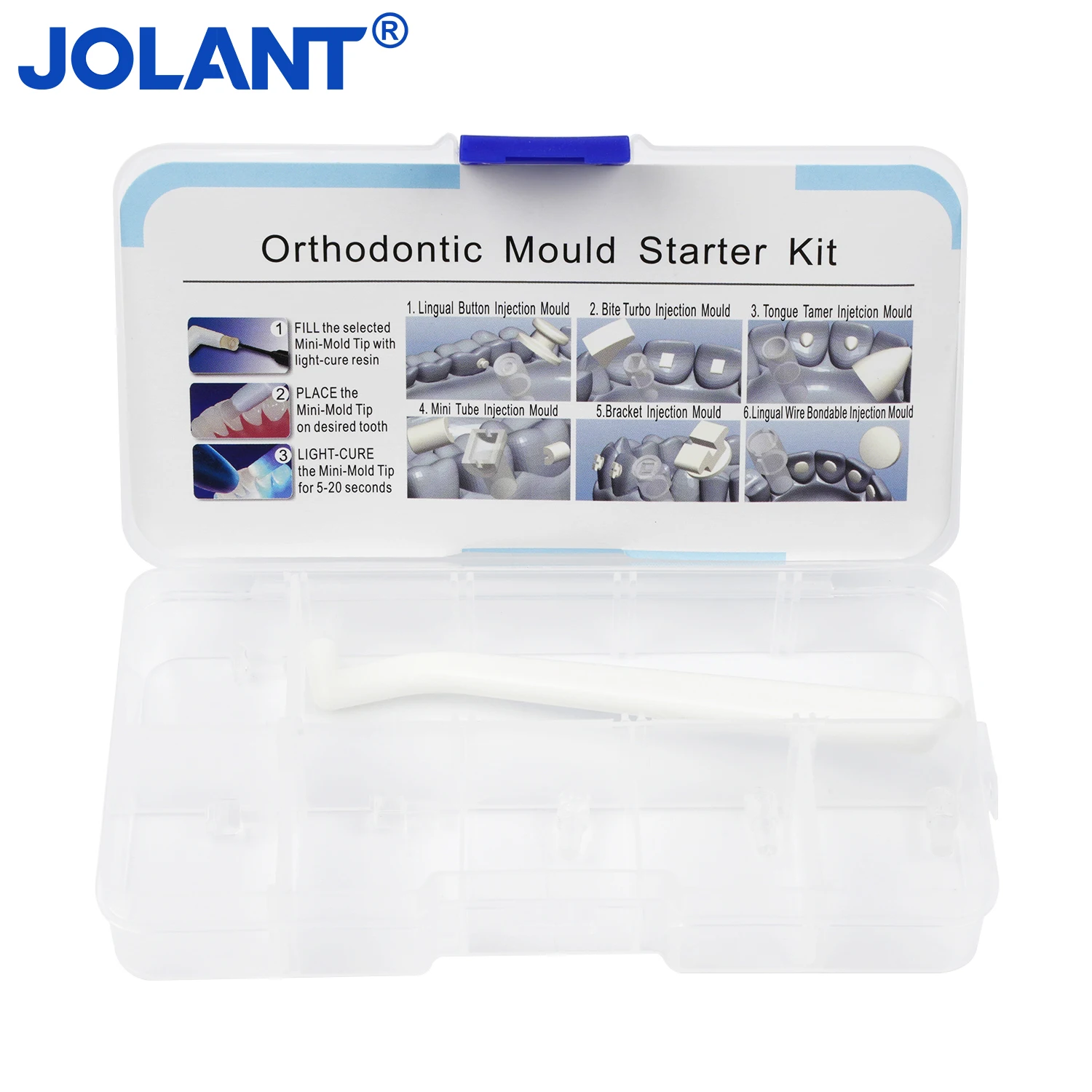 JOLANT Dental Orthodontic Mould Starter Kit Ortho Injection Mould kit for Bracket Lingual button Tongue Tamer ortho Accessories