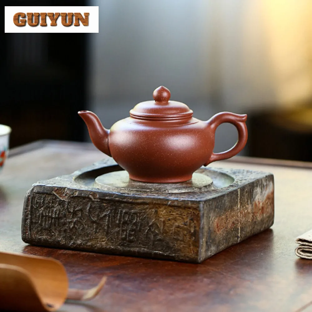 

160ML Vintage Yixing Purple Clay Teapots Handmade Pot Raw Ore Downhill Mud Kettle with Filter Zisha Tea Set Tea Ornaments Craft