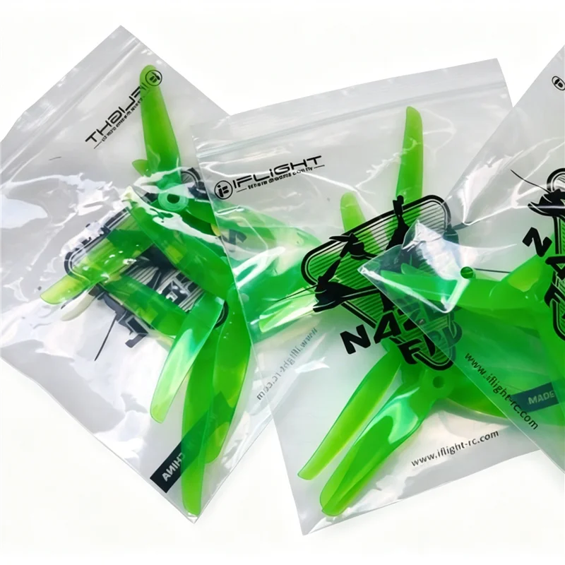IFlight F5 5.1x3.5x3 Propellers, 1 Set=2CW+2CCW, 5.1" 3-Blade PC Props, 4.0g for 5-inch FPV Racing Drone