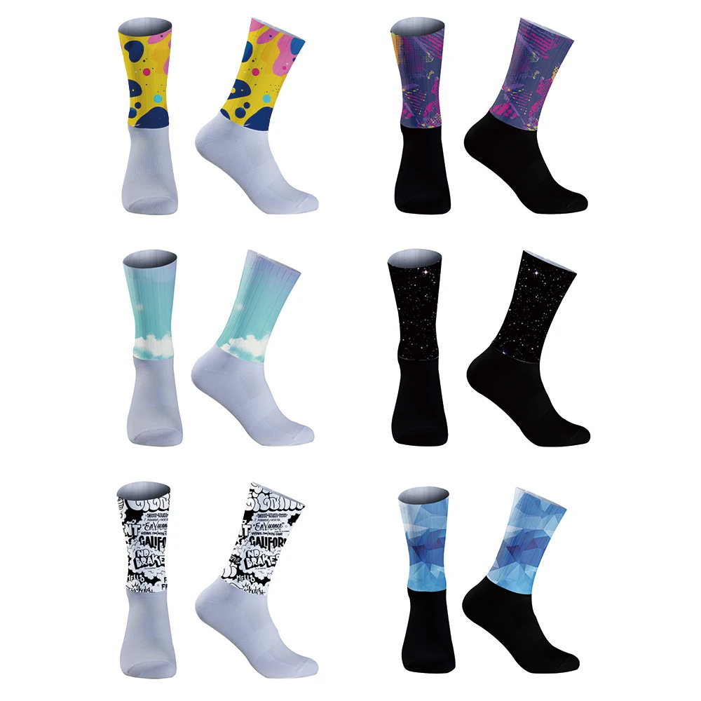 Anti-slip Football Socks Men Women Non-slip Soccer 2024 New Sport Socks Grip Cycling Riding Socks