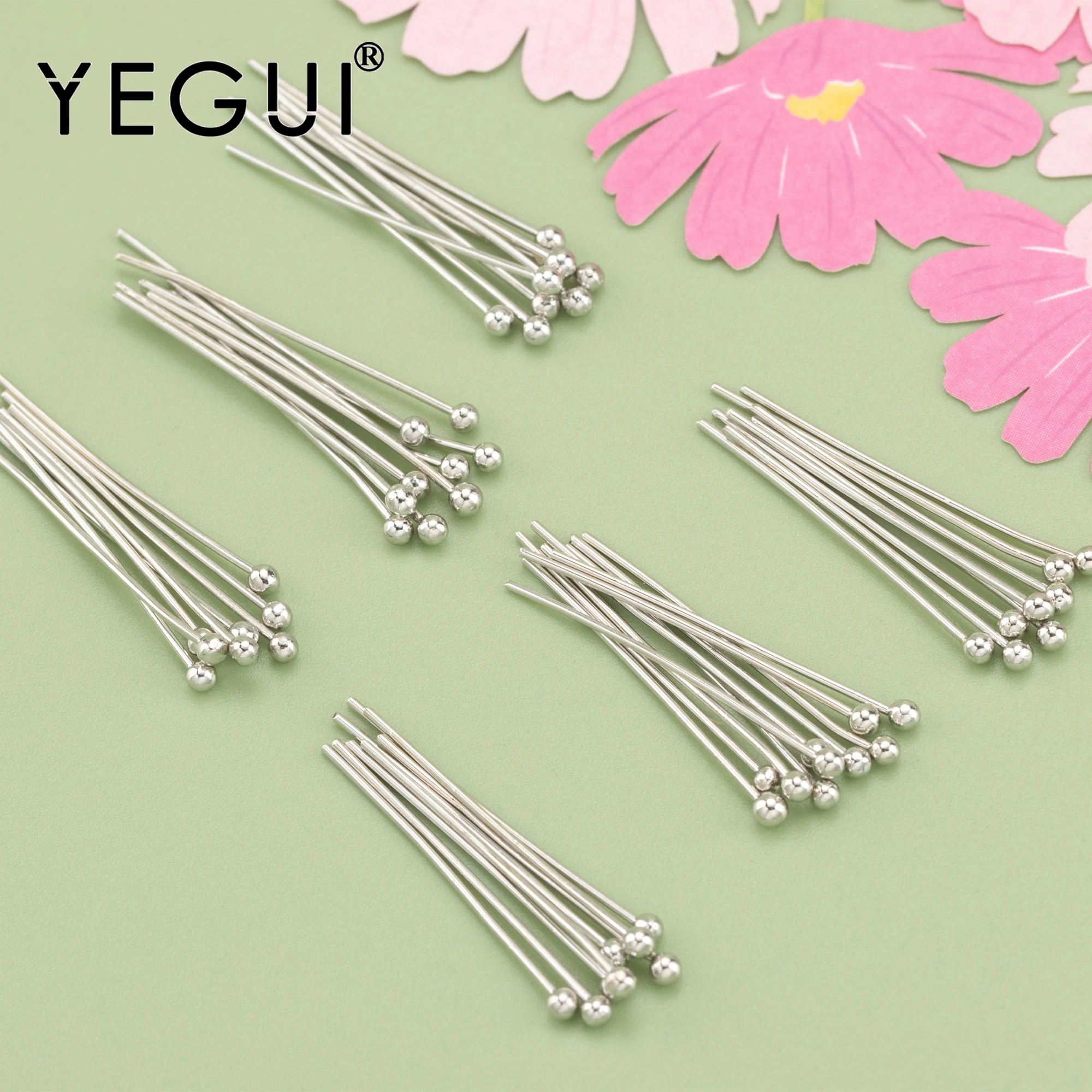 YEGUI M913,jewelry accessories,rhodium plated,copper metal,nickel free,needle,diy accessories,charms,jewelry making,25g/lot