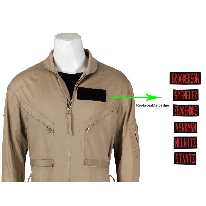 أزياء تنكرية غاري جروبرسون التأثيرية Ghostbusters بدلة معركة كوسبلاي مجموعة كاملة وعناصر فردية تباع بحجم مخصص