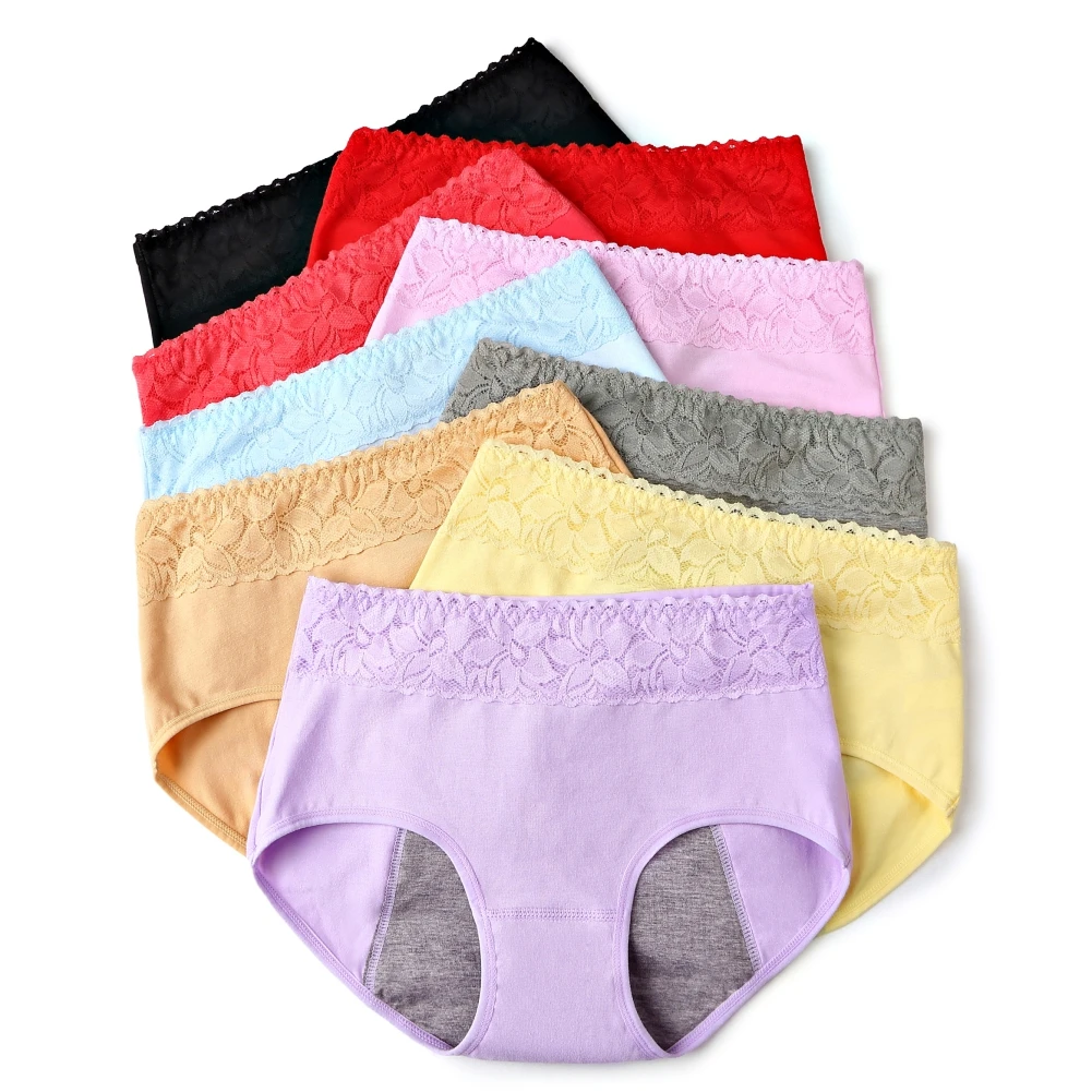 

Women Physiological Pants Leak Proof Menstrual Underwear Period Panties Cotton Health Seamless Briefs Warm Stretch Panti