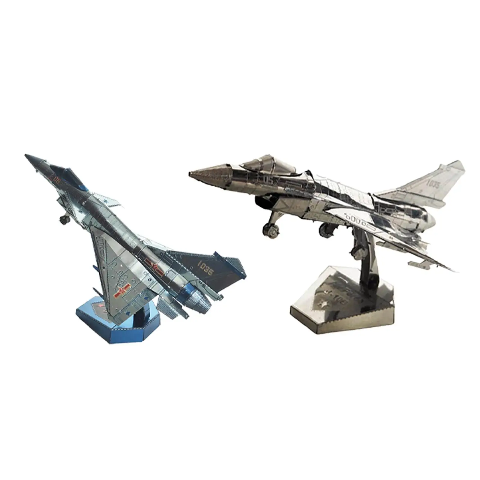 Fighter Building Block Set Crafts 3D Metal Model Kits for Kids Fans Adults