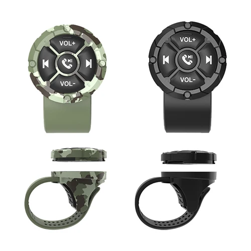 Auriculares inalámbricos Bluetooth 5,3 con botón remoto para casco, manillar de motocicleta/bicicleta, controlador multimedia, Control remoto en el volante