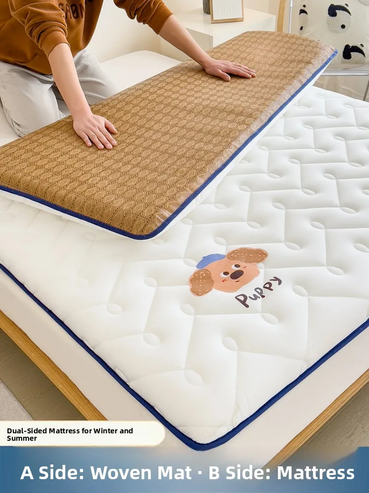 

Double-Sided Ice Vine Mat Mattr Versatile Winter Summer Soft Pad Home Bedroom Quiltable Single Person Bedding Accories