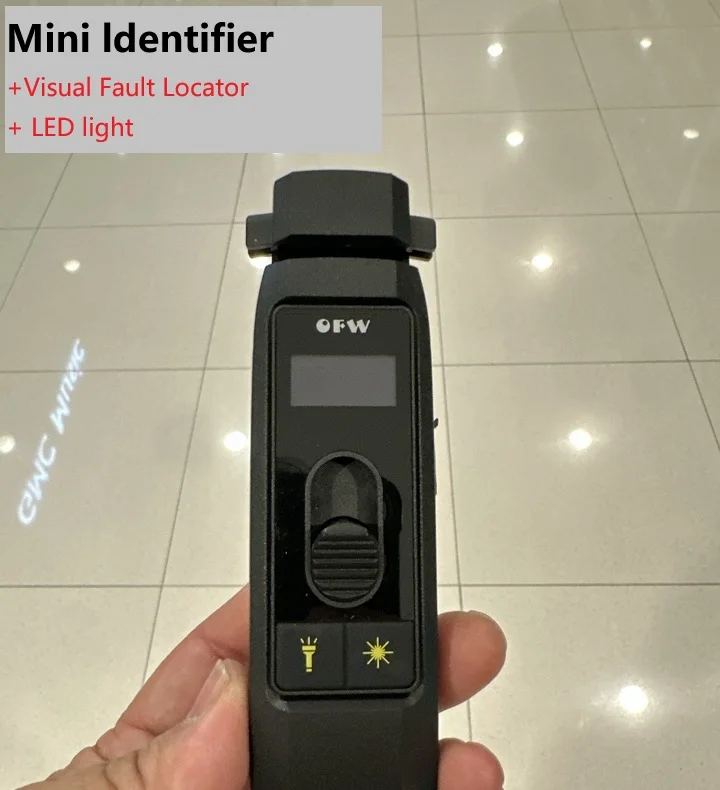 Handheld Fiber Optic Identifier 4-in-1 Multi-Purpose Fixture Optical Direction Recognizer & Power Detector Tool